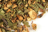 Hawthorn leaf & flower, c/s, wild crafted image