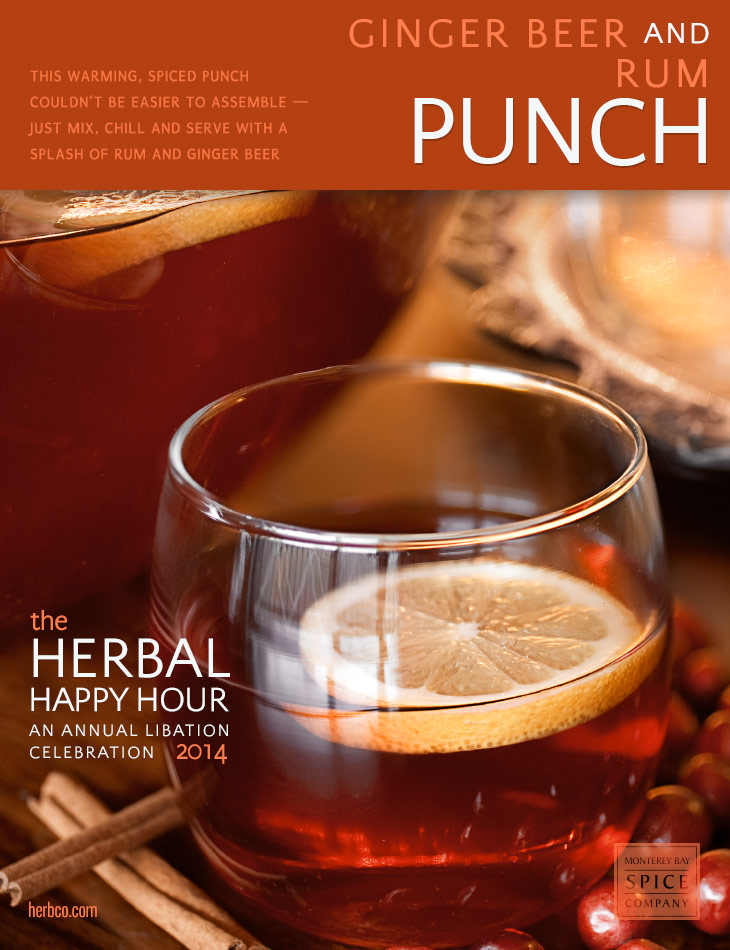 [ Recipe: Ginger Beer and Rum Punch ] ~ from Monterey Bay Herb Co